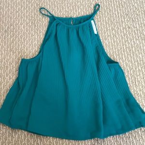 Pleated Emerald top